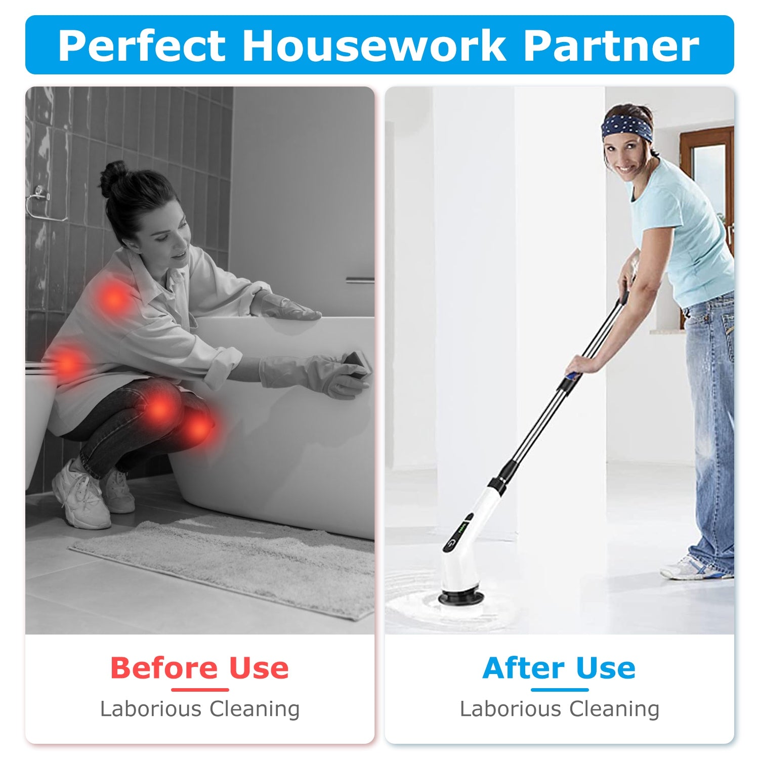 Electric Spin Scrubber – Effortless Deep Cleaning in Minutes