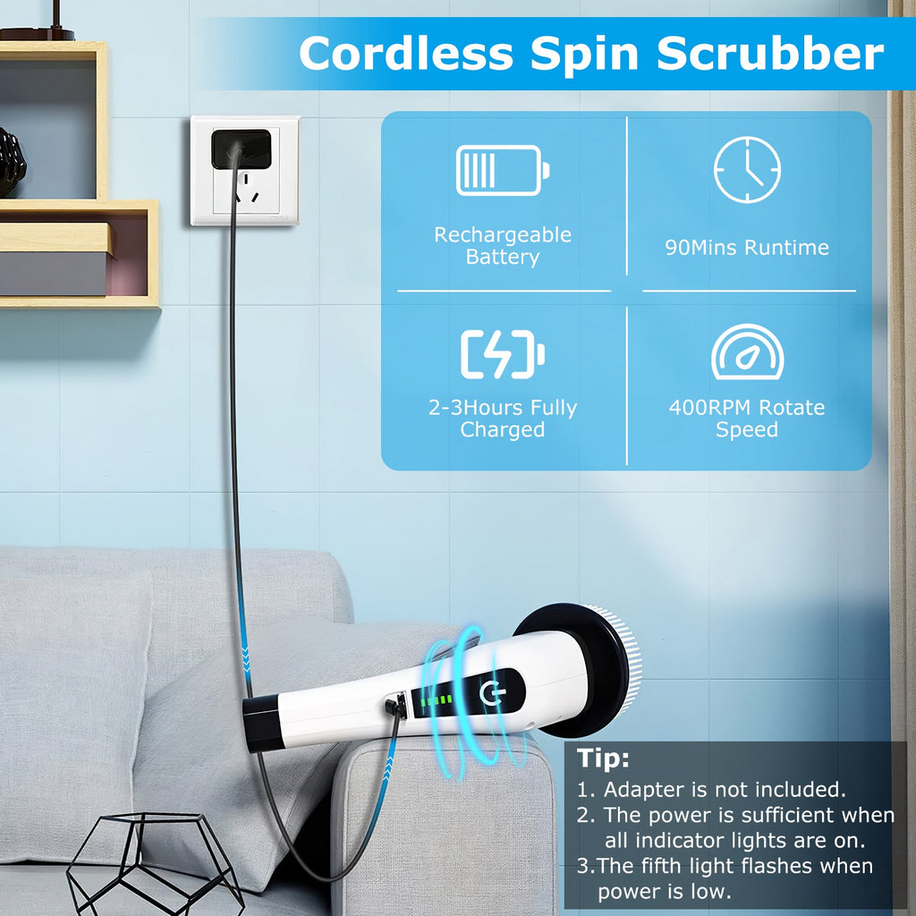 Electric Spin Scrubber – Effortless Deep Cleaning in Minutes