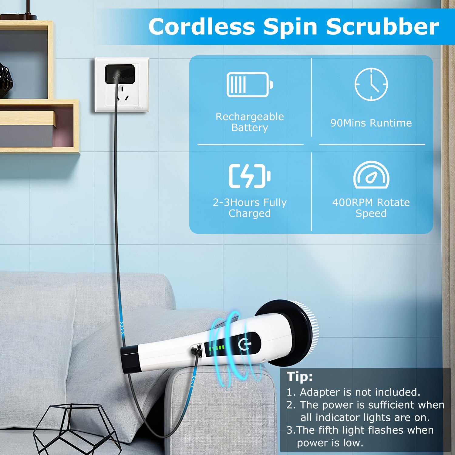 Electric Spin Scrubber – Effortless Deep Cleaning in Minutes