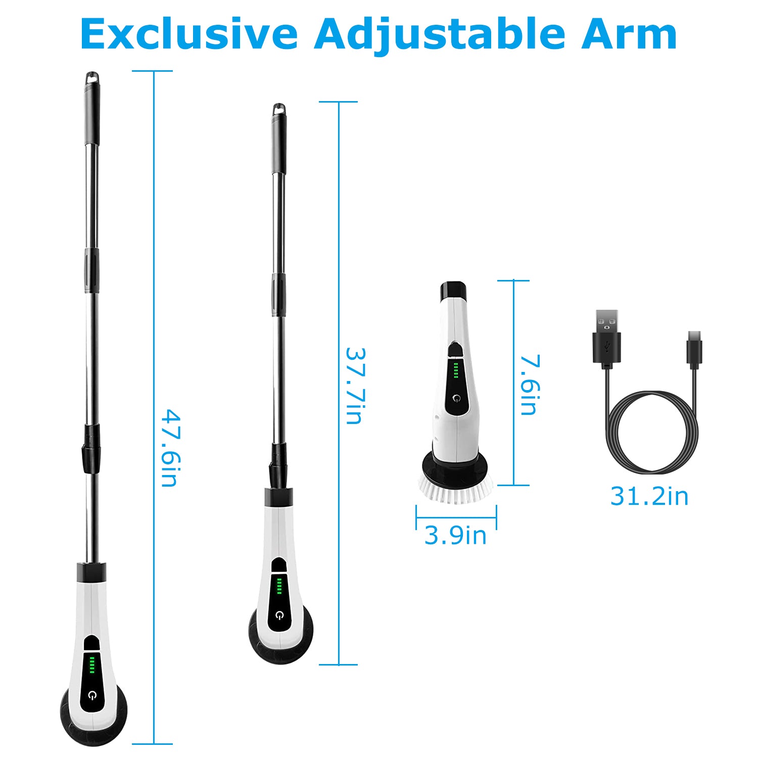 Electric Spin Scrubber – Effortless Deep Cleaning in Minutes